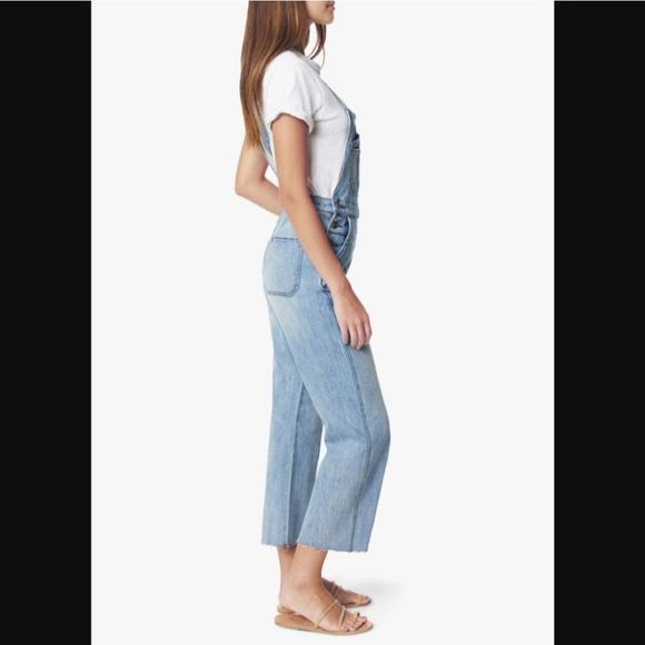 Joe's Captivate The Wide Leg High Rise Overall Jea - Picture 3 of 16